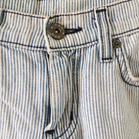 *Buy One Get One Free* Carmar Pinstripe Ripped Jeans - Picture 4 of 6